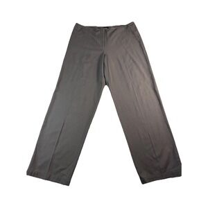 Eileen Fisher Wide Leg Pants‎ Women L Light Brown Wool Blend Minimalist Career